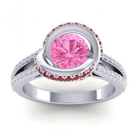 Ornate Halo Pave Bhramana Ring