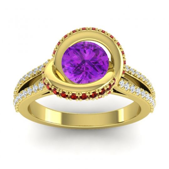 Ornate Halo Pave Bhramana Ring