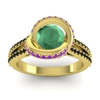 Ornate Halo Pave Bhramana Ring
