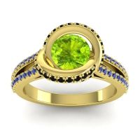 Ornate Halo Pave Bhramana Ring