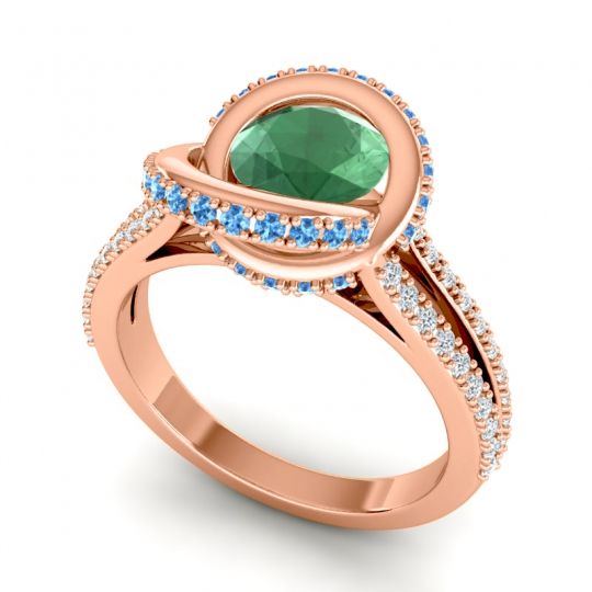 Ornate Halo Pave Bhramana Ring