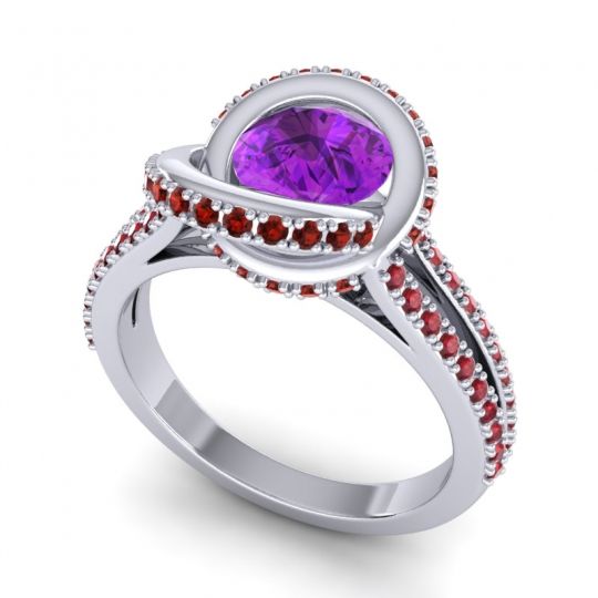 Ornate Halo Pave Bhramana Ring