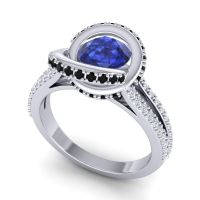 Ornate Halo Pave Bhramana Ring