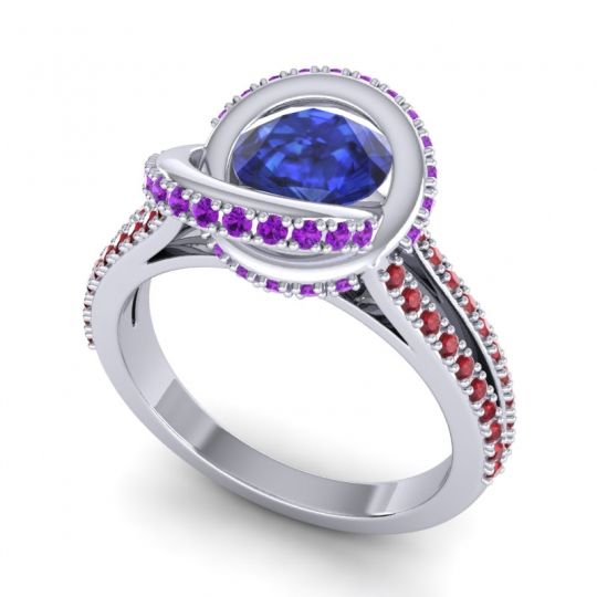 Ornate Halo Pave Bhramana Ring