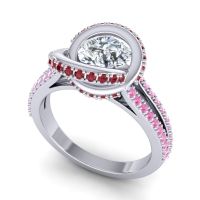 Ornate Halo Pave Bhramana Ring