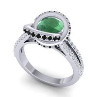 Ornate Halo Pave Bhramana Ring