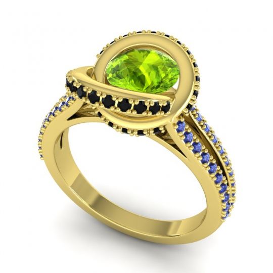 Ornate Halo Pave Bhramana Ring