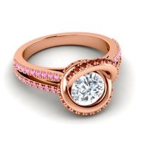 Ornate Halo Pave Bhramana Ring