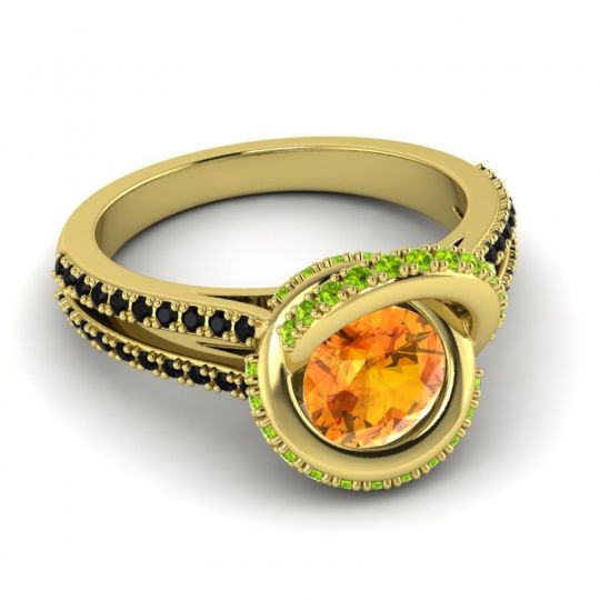 Ornate Halo Pave Bhramana Ring