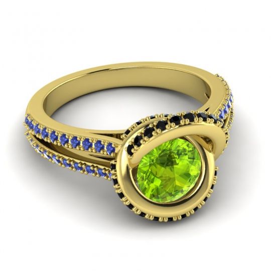Ornate Halo Pave Bhramana Ring
