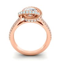 Ornate Halo Pave Bhramana Ring