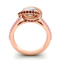 Ornate Halo Pave Bhramana Ring