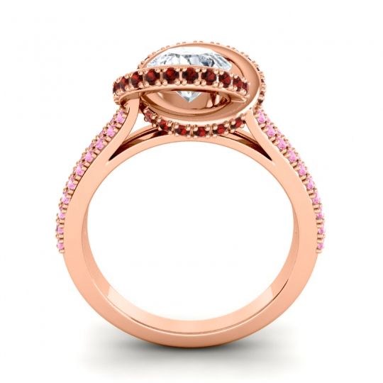 Ornate Halo Pave Bhramana Ring