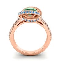 Ornate Halo Pave Bhramana Ring