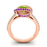 Ornate Halo Pave Bhramana Ring