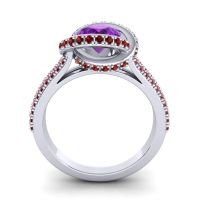 Ornate Halo Pave Bhramana Ring