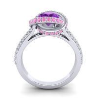 Ornate Halo Pave Bhramana Ring