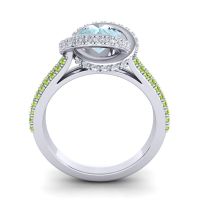 Ornate Halo Pave Bhramana Ring