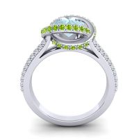 Ornate Halo Pave Bhramana Ring