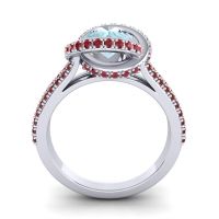 Ornate Halo Pave Bhramana Ring