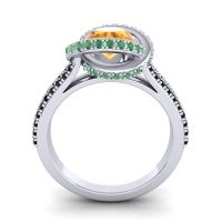 Ornate Halo Pave Bhramana Ring