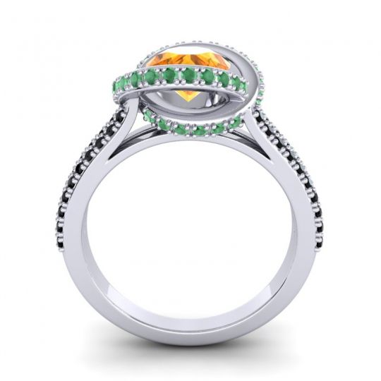 Ornate Halo Pave Bhramana Ring