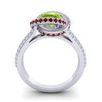Ornate Halo Pave Bhramana Ring