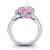 Ornate Halo Pave Bhramana Ring