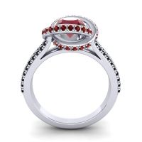 Ornate Halo Pave Bhramana Ring