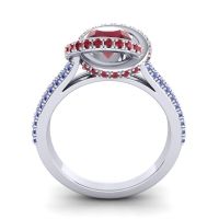 Ornate Halo Pave Bhramana Ring