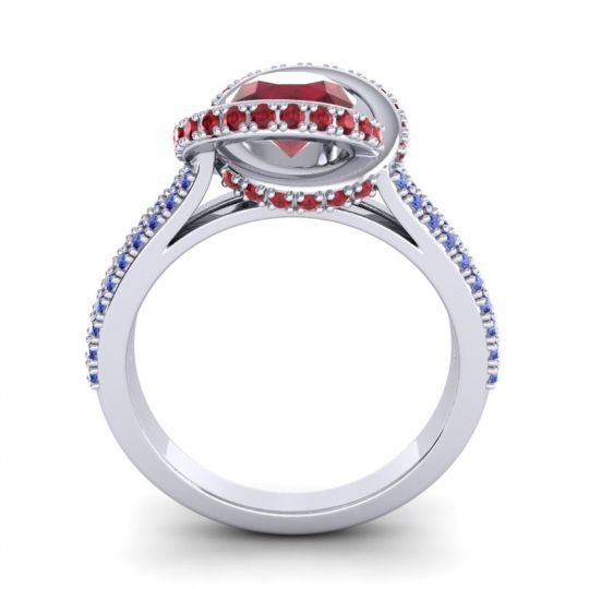 Ornate Halo Pave Bhramana Ring
