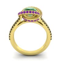 Ornate Halo Pave Bhramana Ring