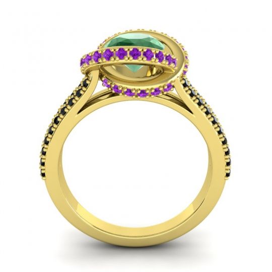 Ornate Halo Pave Bhramana Ring
