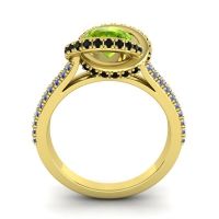 Ornate Halo Pave Bhramana Ring