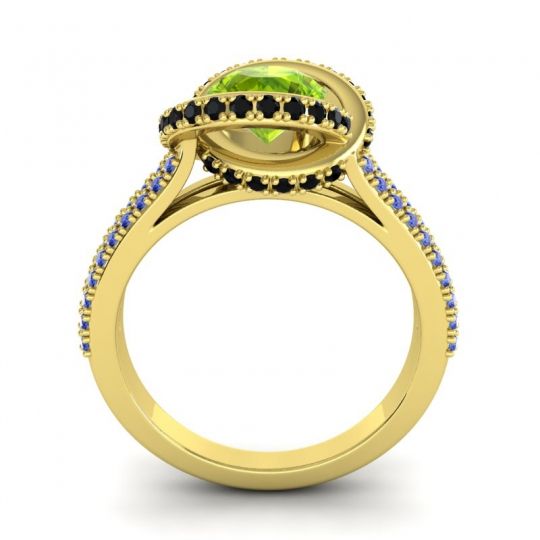 Ornate Halo Pave Bhramana Ring