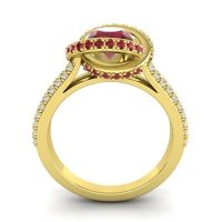 Ornate Halo Pave Bhramana Ring