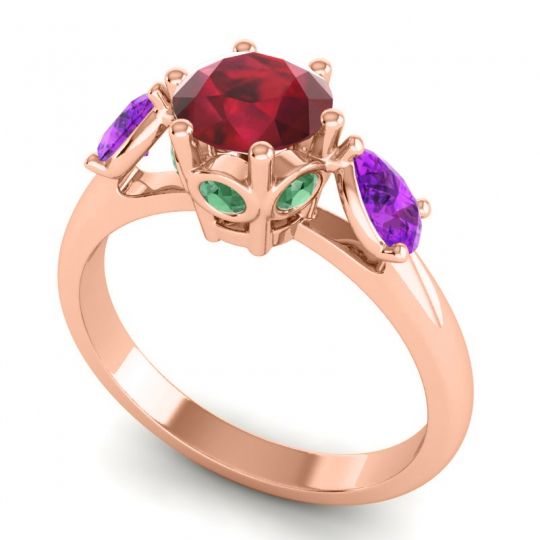 Three Stone Atta Ring