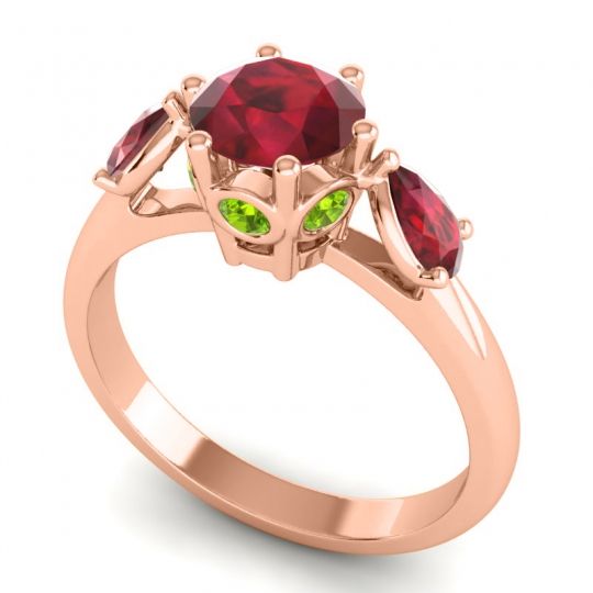 Three Stone Atta Ring