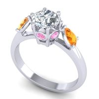 Three Stone Atta Ring