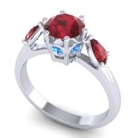 Three Stone Atta Ring