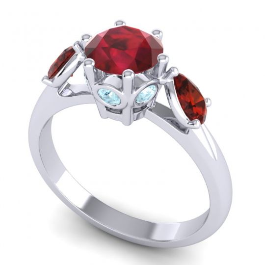 Three Stone Atta Ring