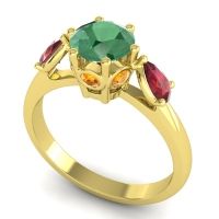 Three Stone Atta Ring