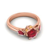 Three Stone Atta Ring