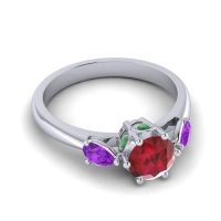 Three Stone Atta Ring