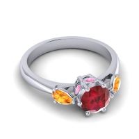 Three Stone Atta Ring