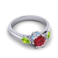 Three Stone Atta Ring