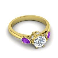 Three Stone Atta Ring