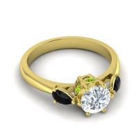 Three Stone Atta Ring