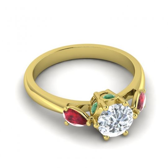 Three Stone Atta Ring