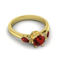 Three Stone Atta Ring